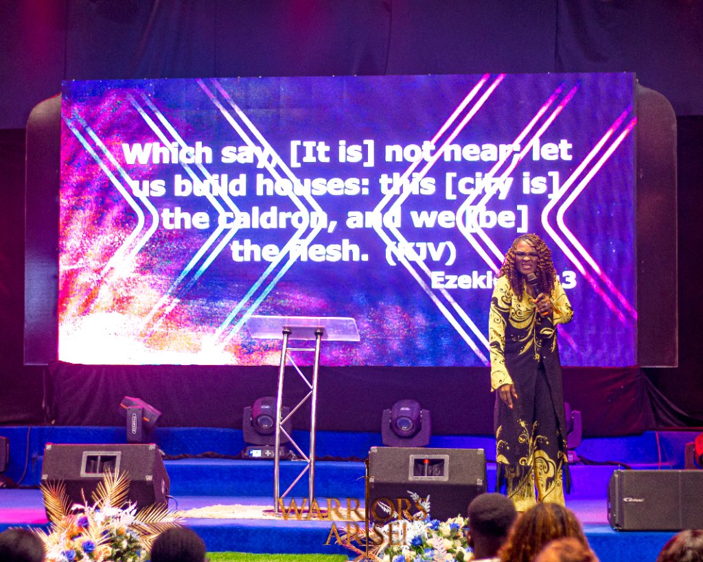 IGCC service with scripture on screen