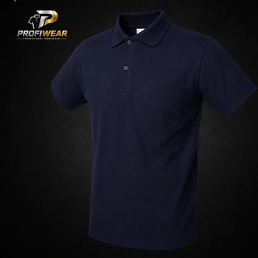 ProfiWear — Lot 033 — 270 navy blue short-sleeve polo shirts with pocket