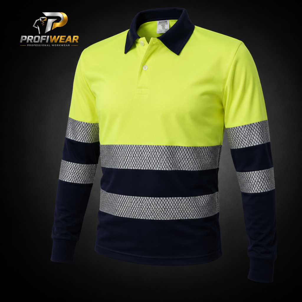 Hi-Vis Long Sleeve Polo