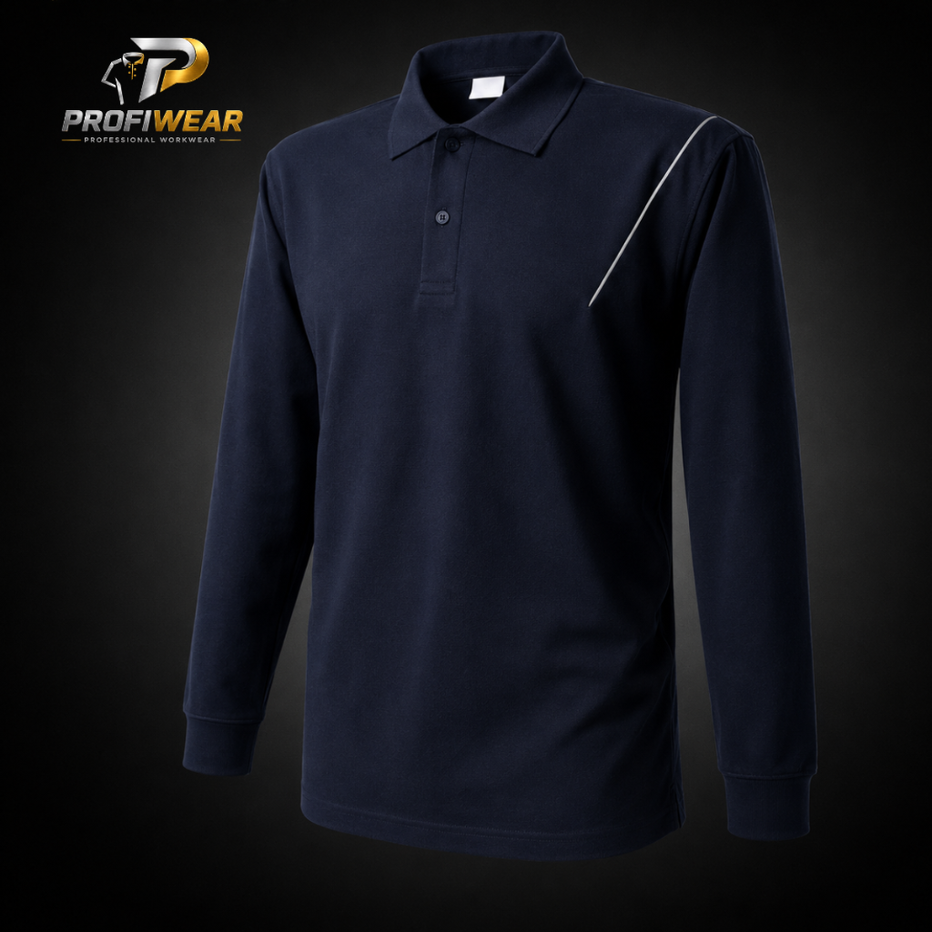 Long Sleeve Polo with Pocket
