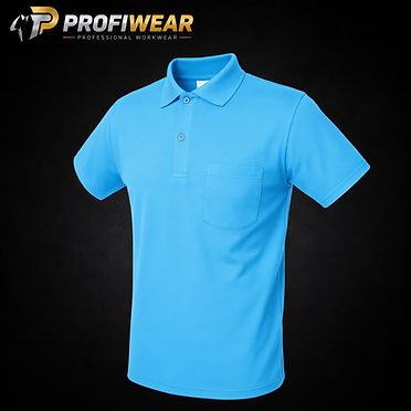 ProfiWear — Lot 041 — 247 blue short-sleeved polo shirts with pocket
