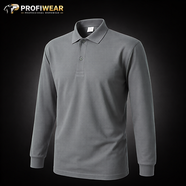 ProfiWear — Lot 116 — 70 grey long-sleeve polo shirts without pocket