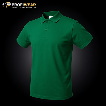 ProfiWear — Lot 096 — 286 short-sleeved green polo shirts without pocket