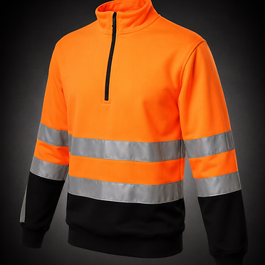 ProfiWear — Lot 168 — 165 high-visibility orange/navy sweatshirt jackets