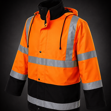 ProfiWear — Lot 173 — 230 orange/navy high-visibility waterproof parkas