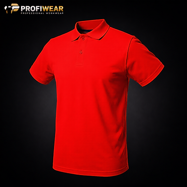 ProfiWear — Lot 090 — 284 short-sleeved red polo shirts without pocket