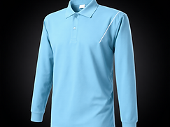ProfiWear — Lot 073 — 264 light blue long-sleeved polos with pocket