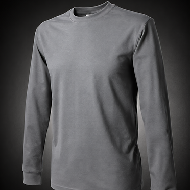 ProfiWear — Lot 151 — 290 plain gray long-sleeve t-shirts without pocket