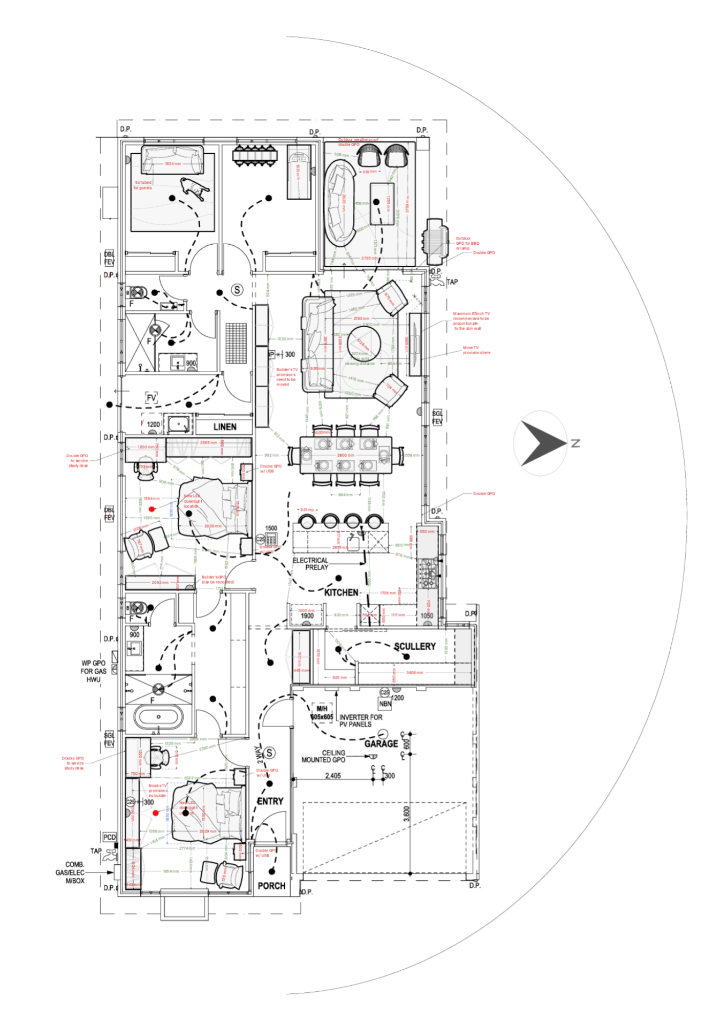 Floor Plan Review, Natural Light Profile Review, & Furniture Space Planning