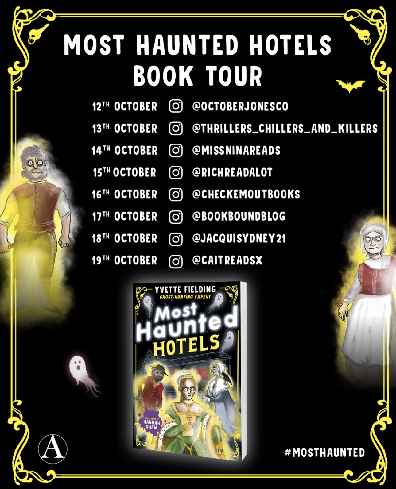 Most Haunted Hotels Book Tour: cover reveal and tour schedule (12–19 October)