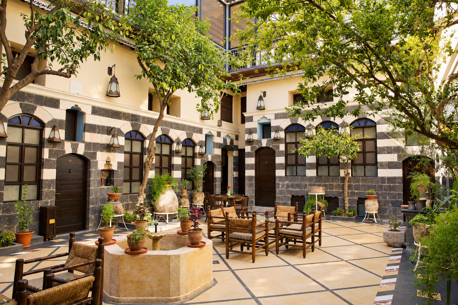 The Beit Ramza courtyard