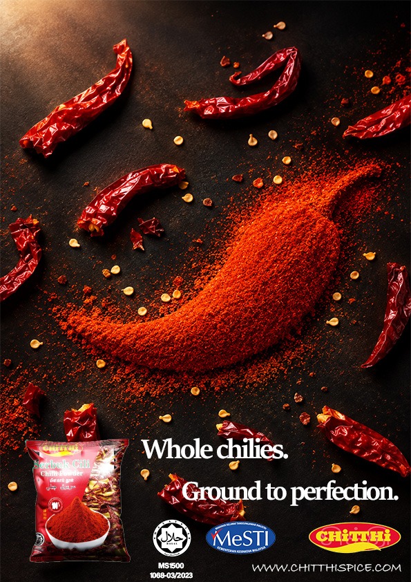 Chitthi Serbuk Cili chili powder — whole chilies ground to perfection