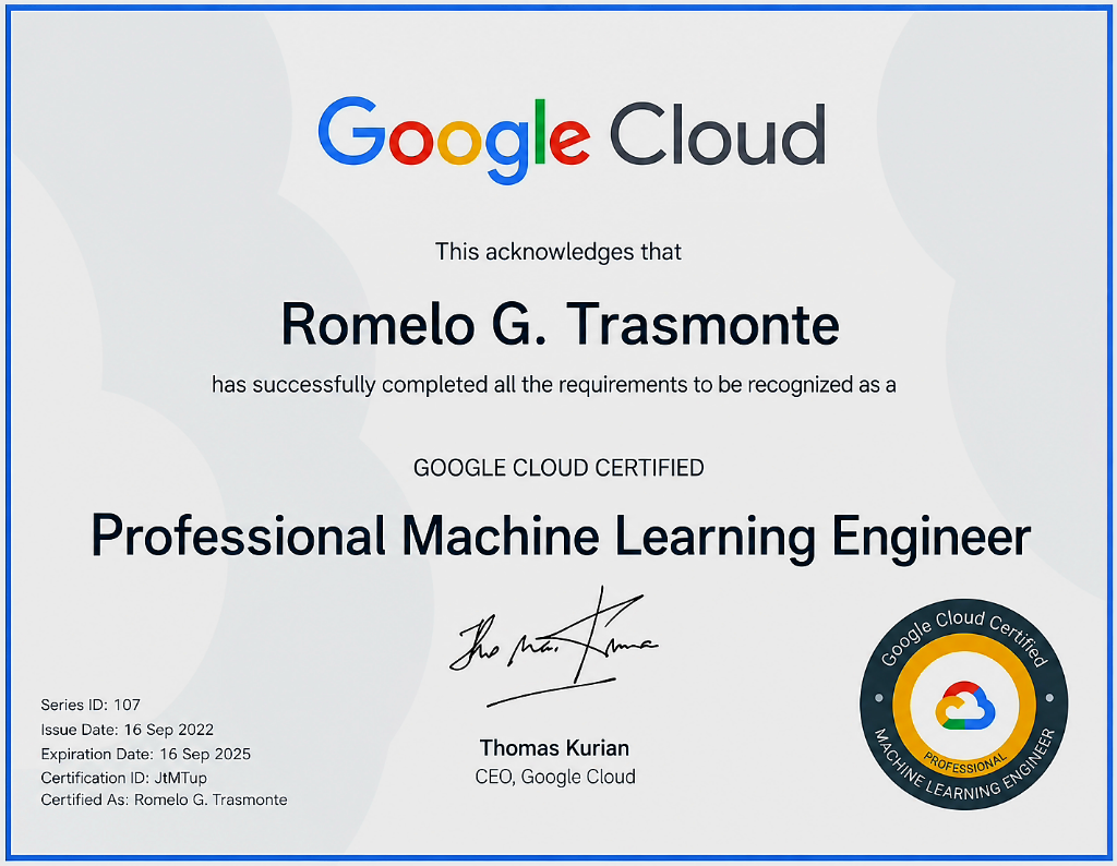 Professional Machine Learning Engineer