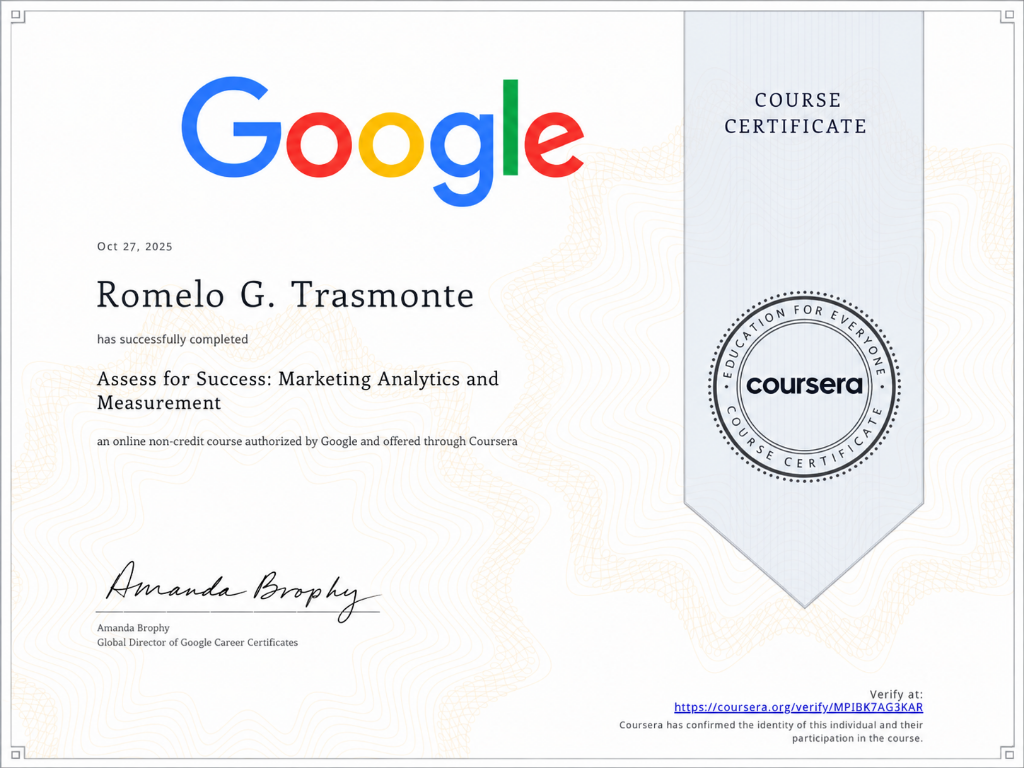 Marketing Analytics and Measurement