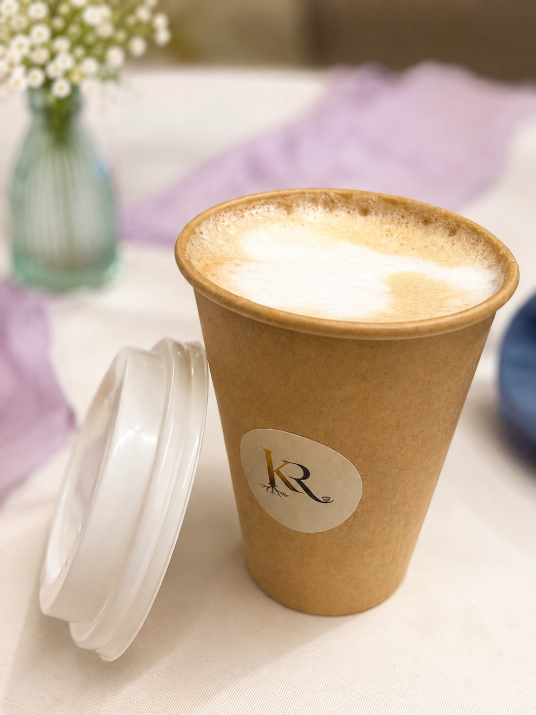 Handcrafted espresso with latte art from the Koffee Roots mobile espresso bar