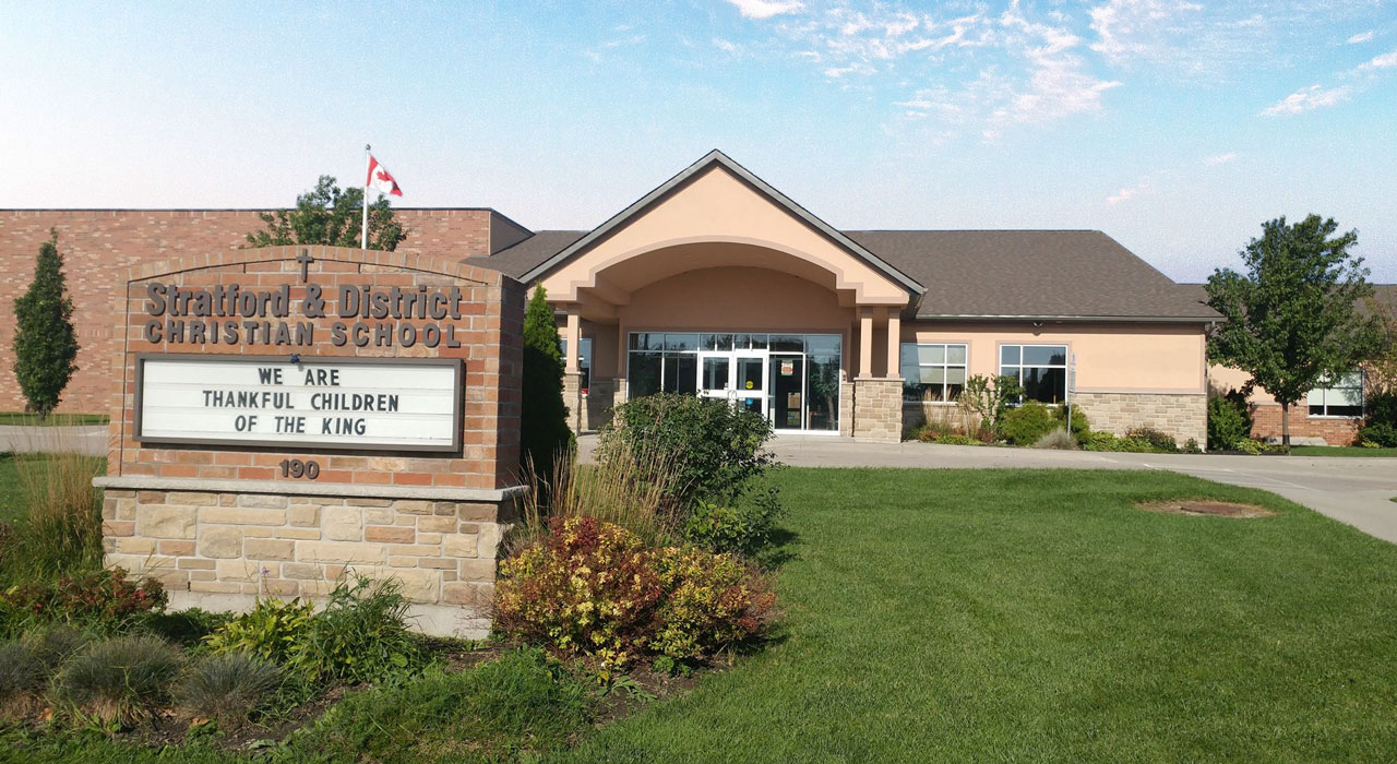 Stratford & District Christian School on a bright day