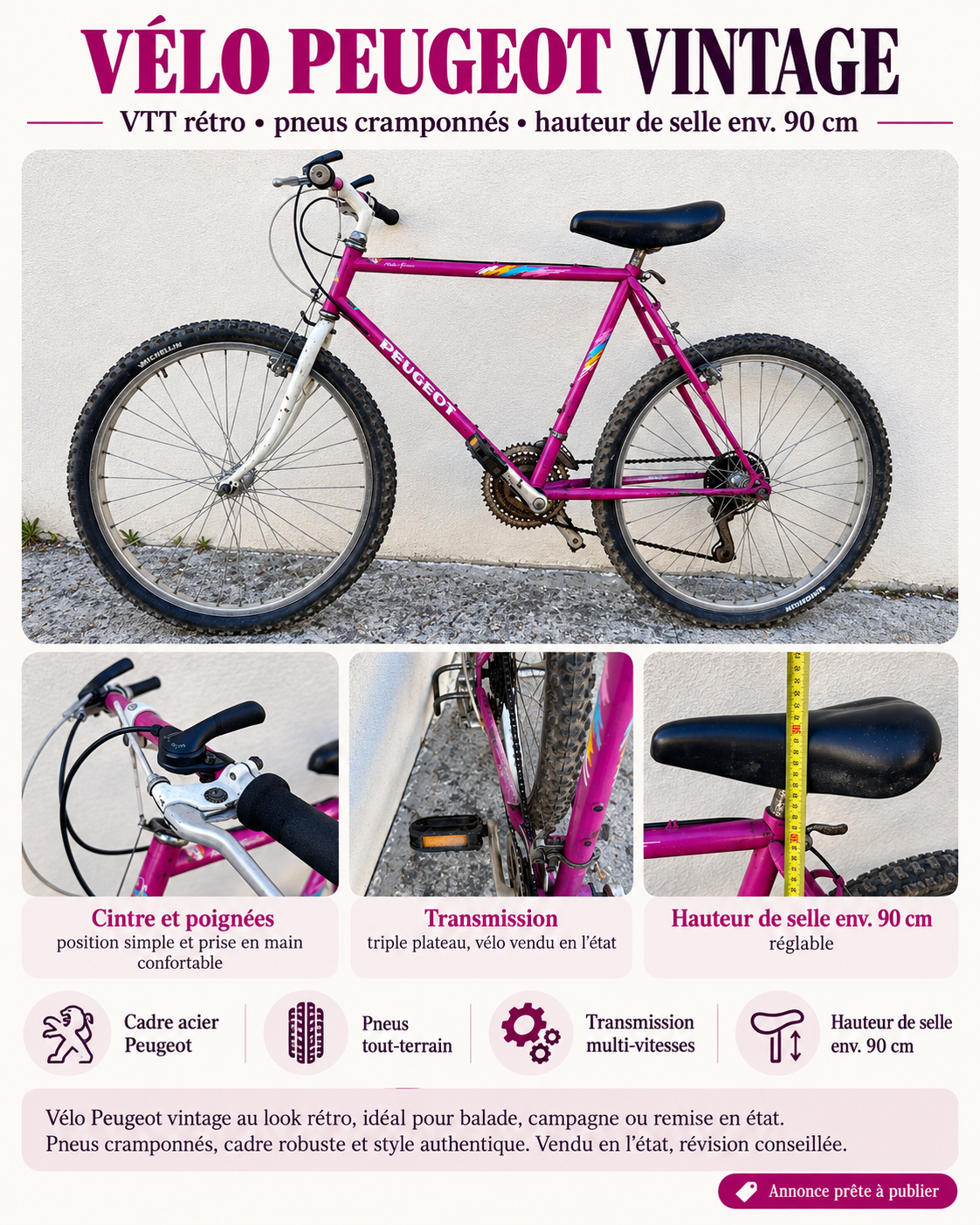 VÉLO PEUGEOT VINTAGE