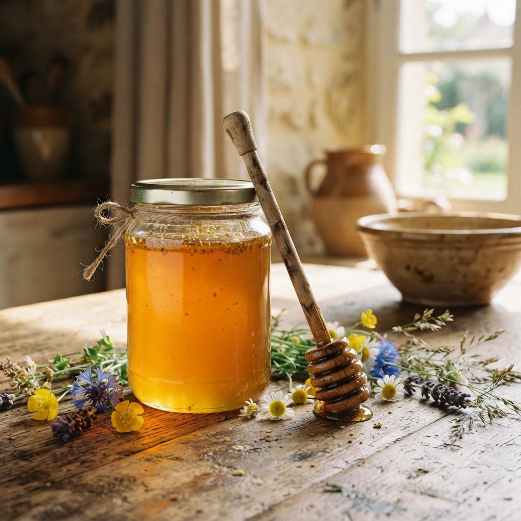 Miel de fleurs sauvages — produit frais de Rucher des Collines