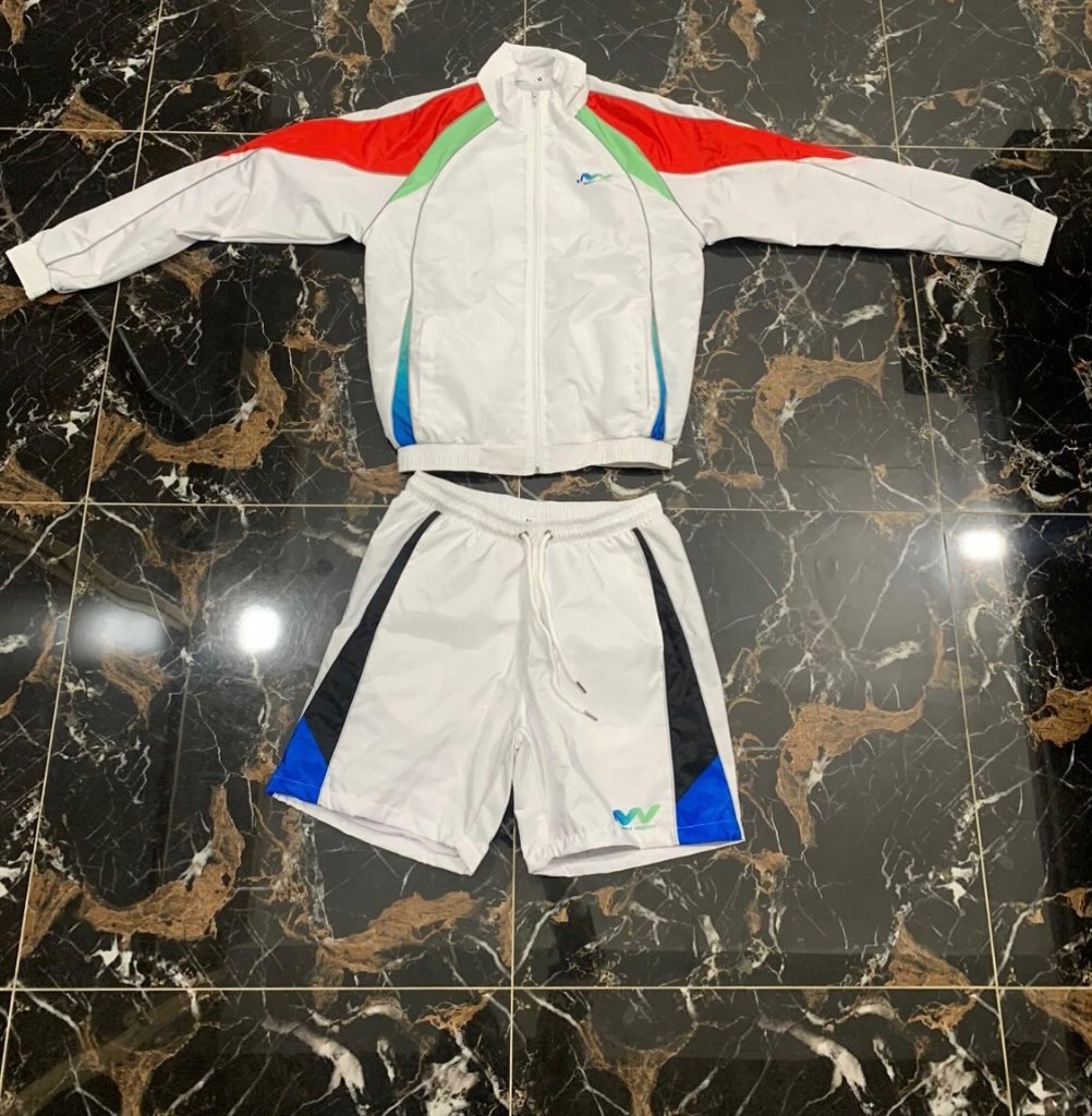 NASTY WORK Track Suit — White Multicolor