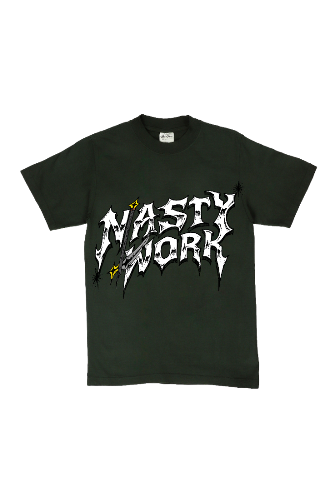 NASTY WORK Tee — Field Olive