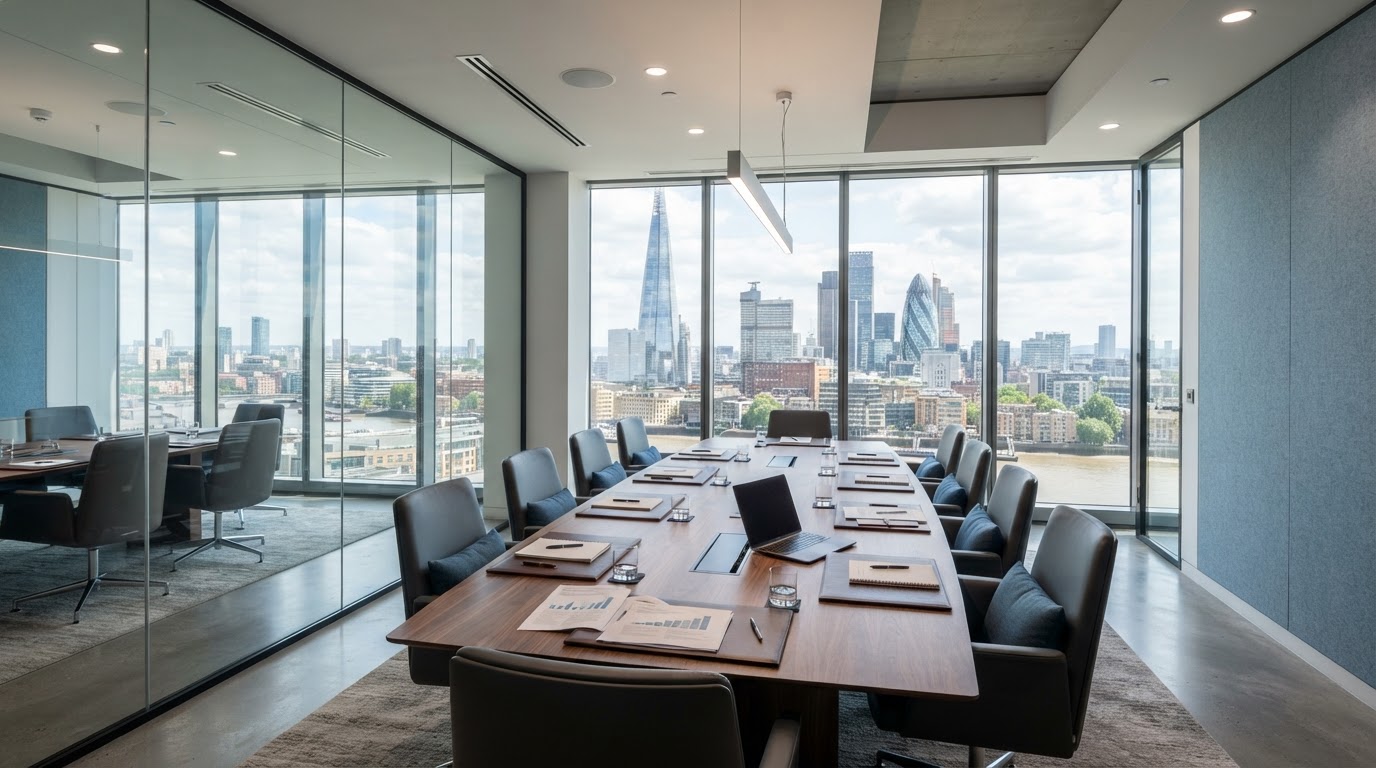 Modern professional boardroom