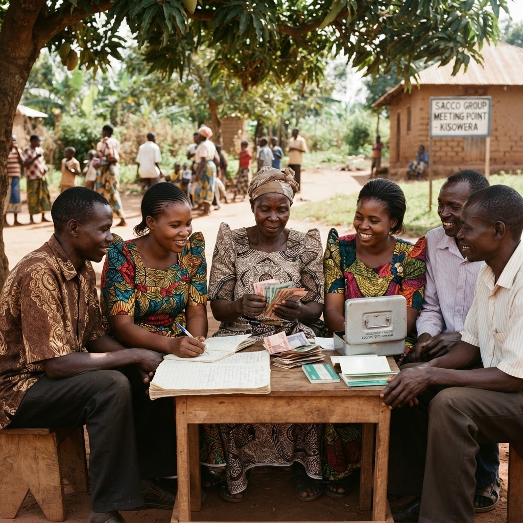 A community savings group meeting