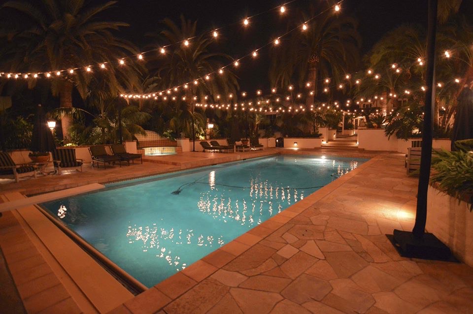 Poolside Globe Lights