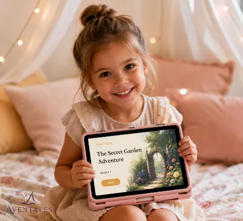 A child seeing herself as the hero of her own story