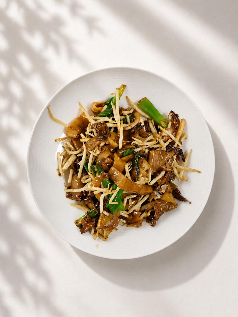 Pâtes de riz sautées au bœuf