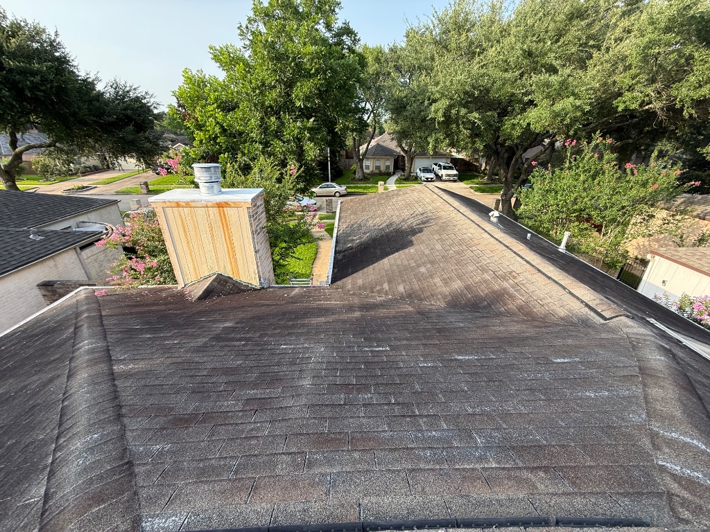 Weathered, stained roof before Coronado replacement