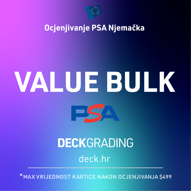 PSA Value Bulk Ocjenjivanje - DECK Grading