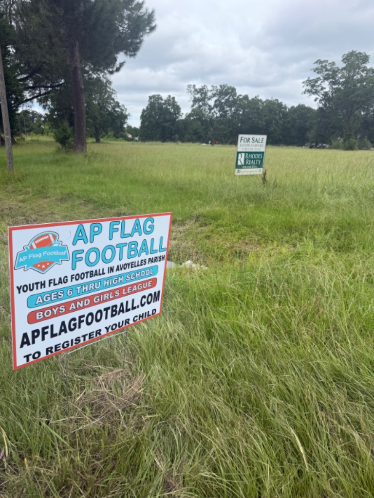 AP Flag Football field sign