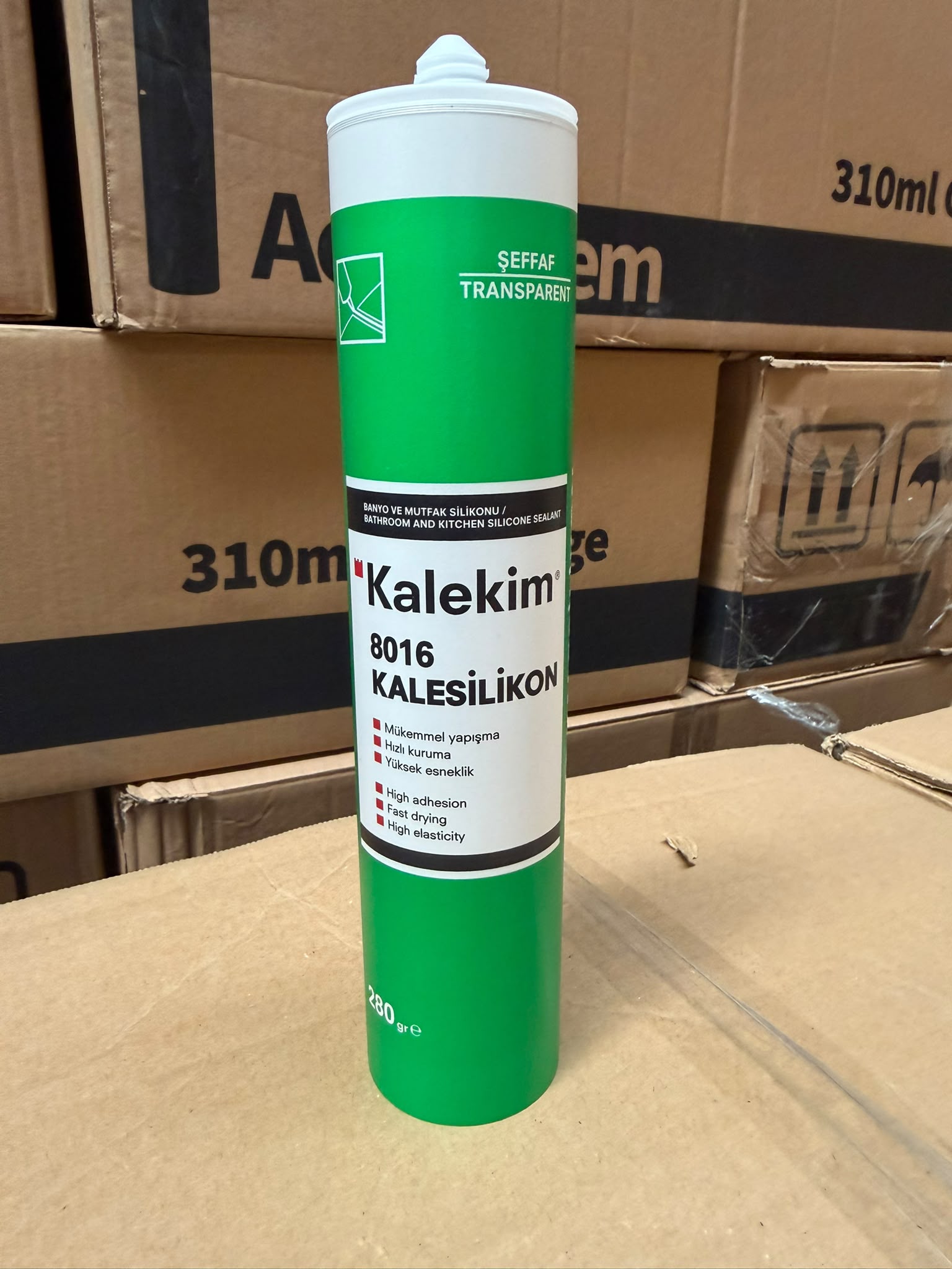 Kalekim 8016 KALESİLİKON bathroom and kitchen silicone sealant cartridge