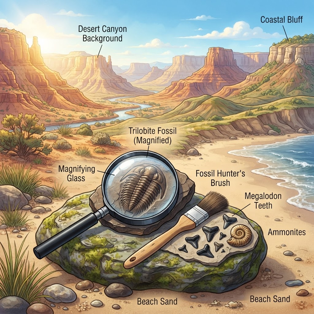 Fossil Hunting USA: A State-by-State Guide for Beginners