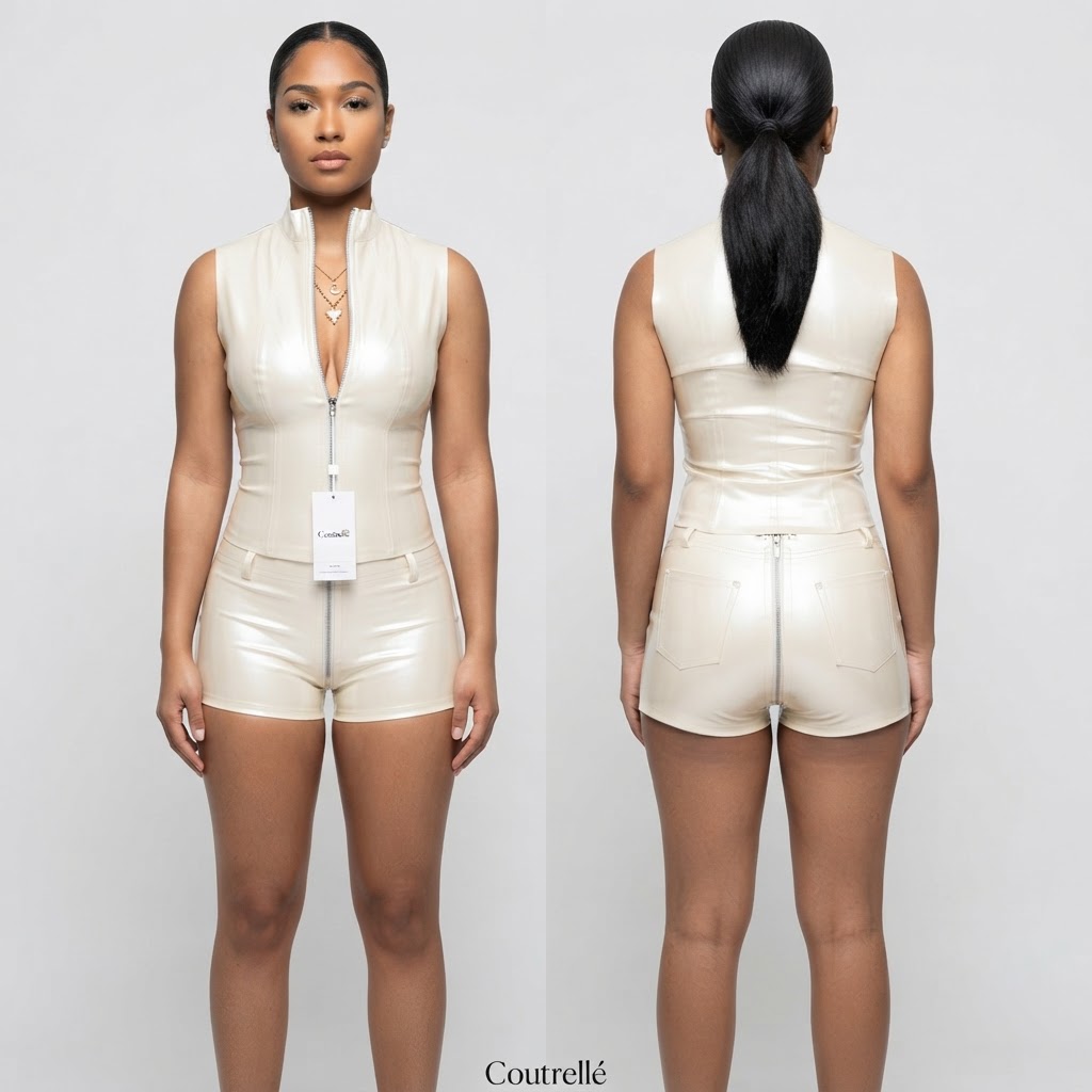 Ivory Set - model front and back view