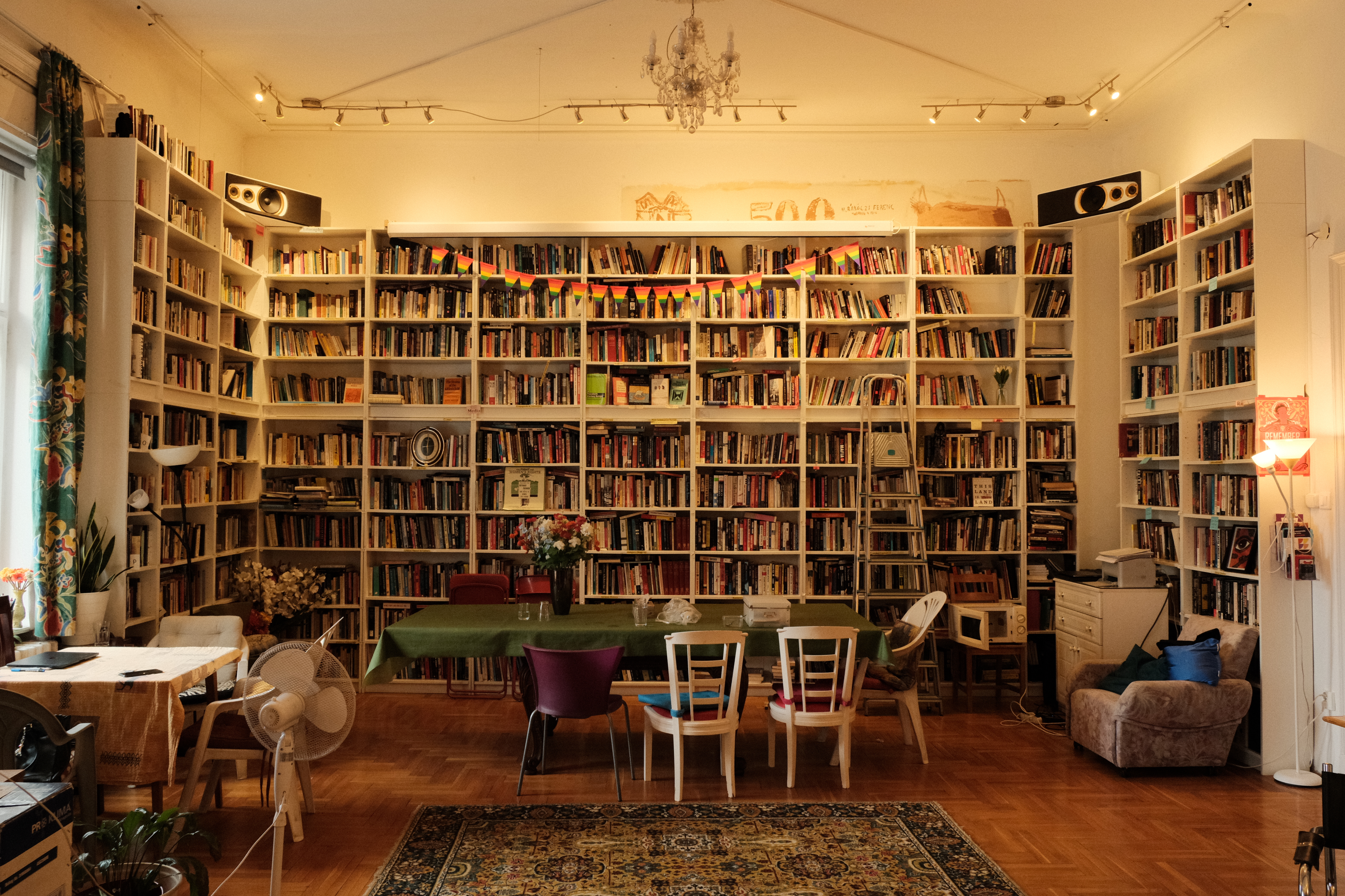 The full library room