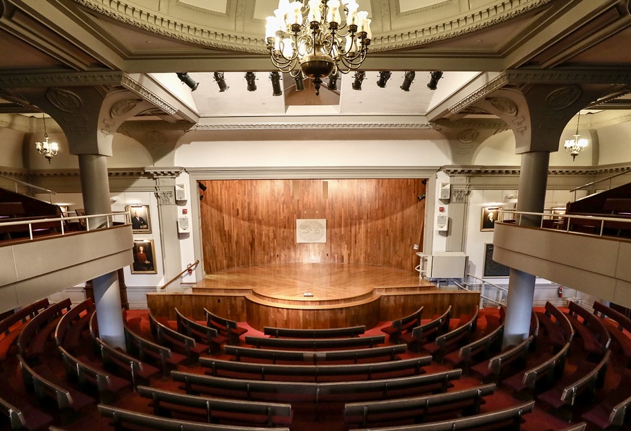 The assembly hall at Phillips Exeter Academy