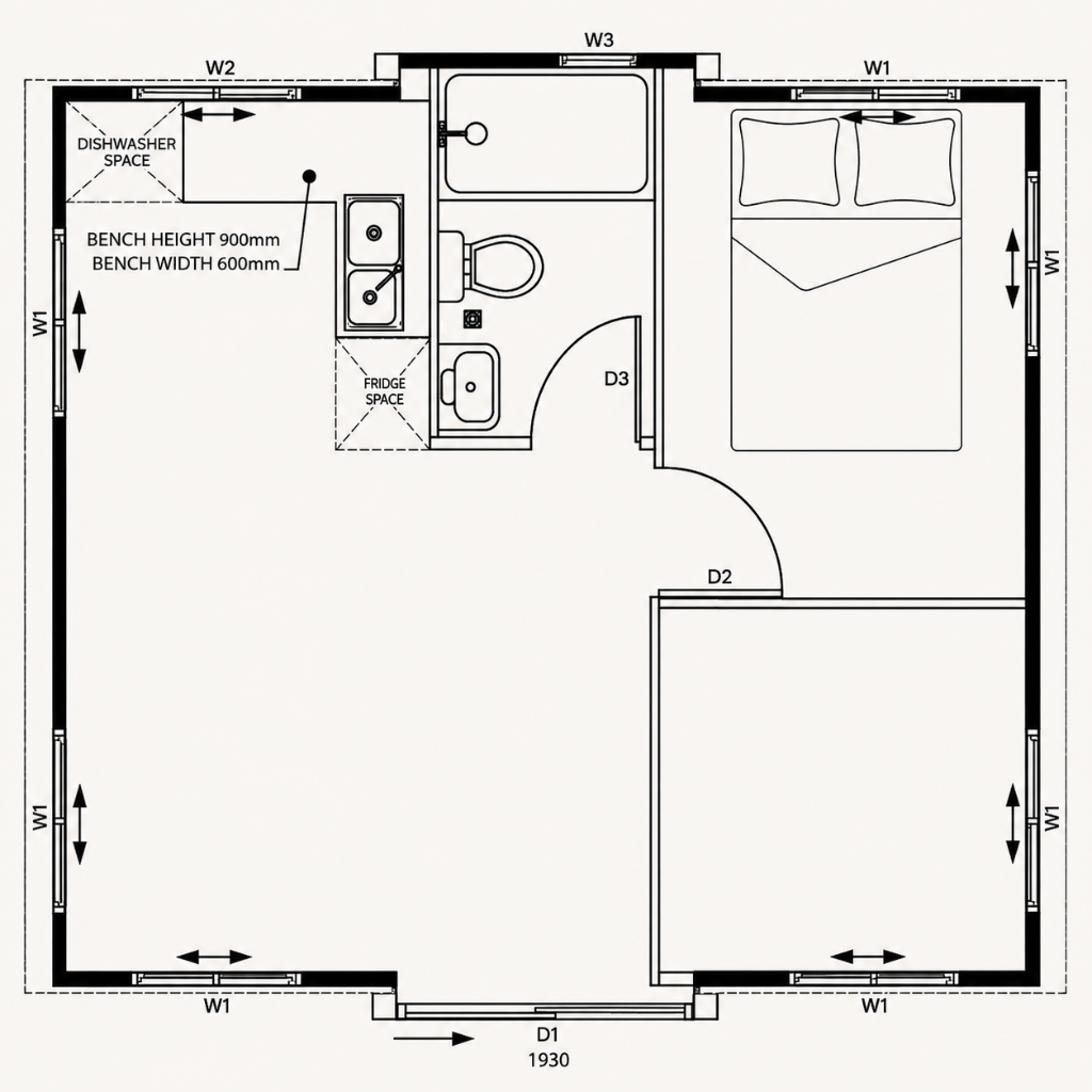 Halo Two Bedroom floor plan