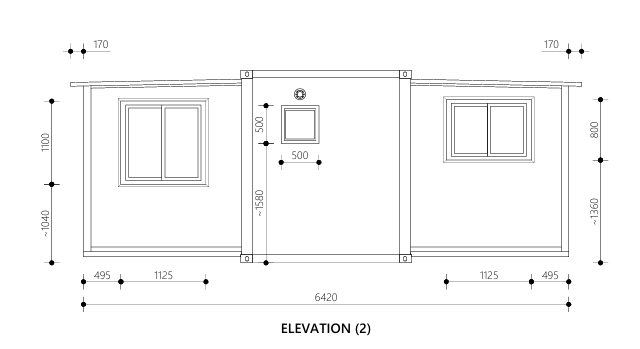 Rear Elevation — Balanced glazing designed to maximise natural light and backyard connection.