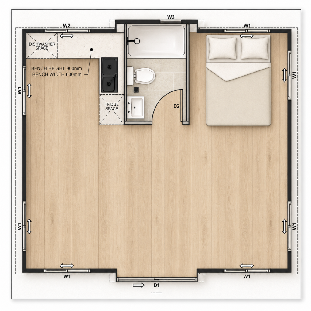 Halo Open Plan floor plan