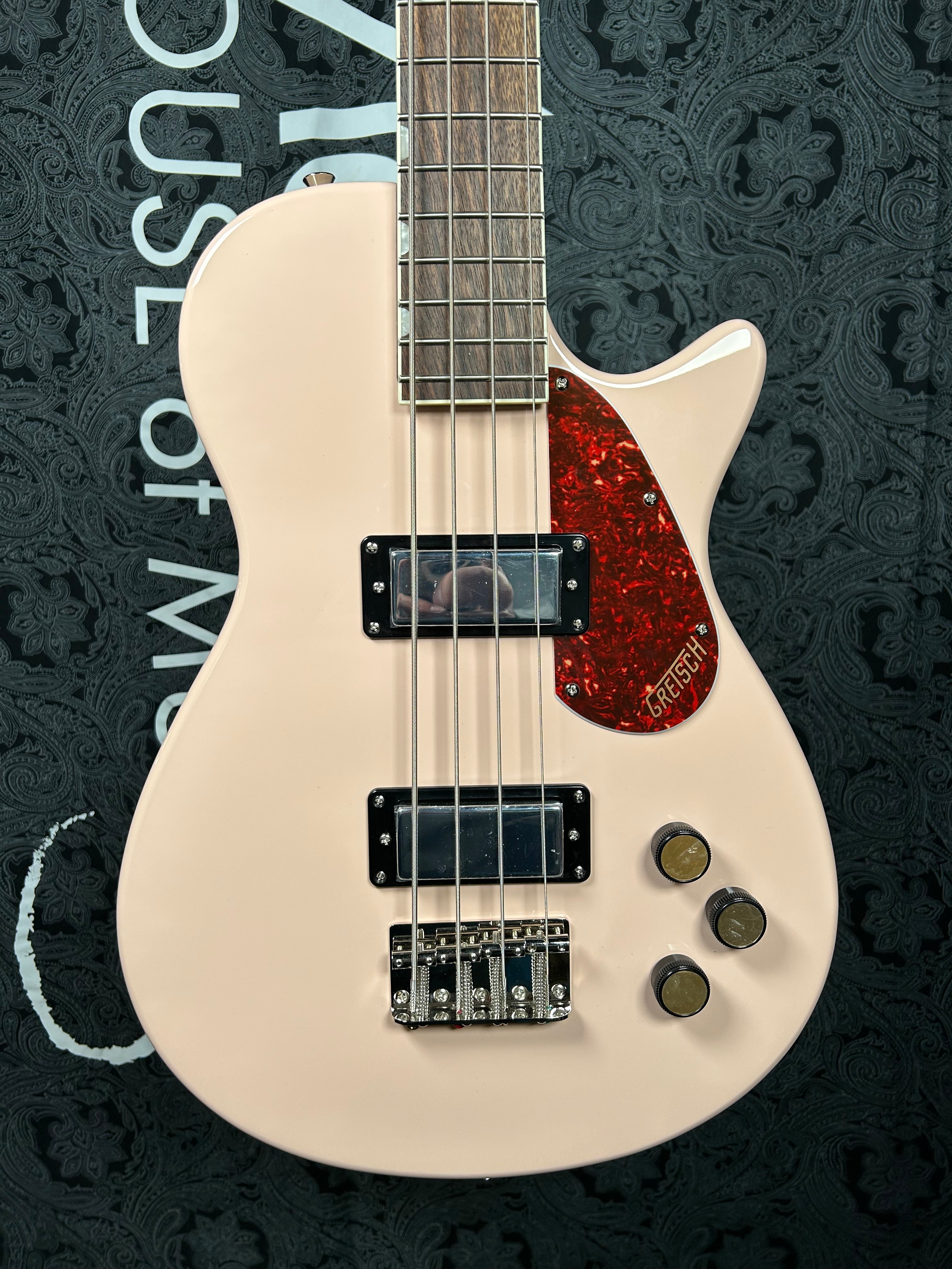 Gretsch Streamliner Jet Club Short-scale Electric Bass Guitar - Shell Pink