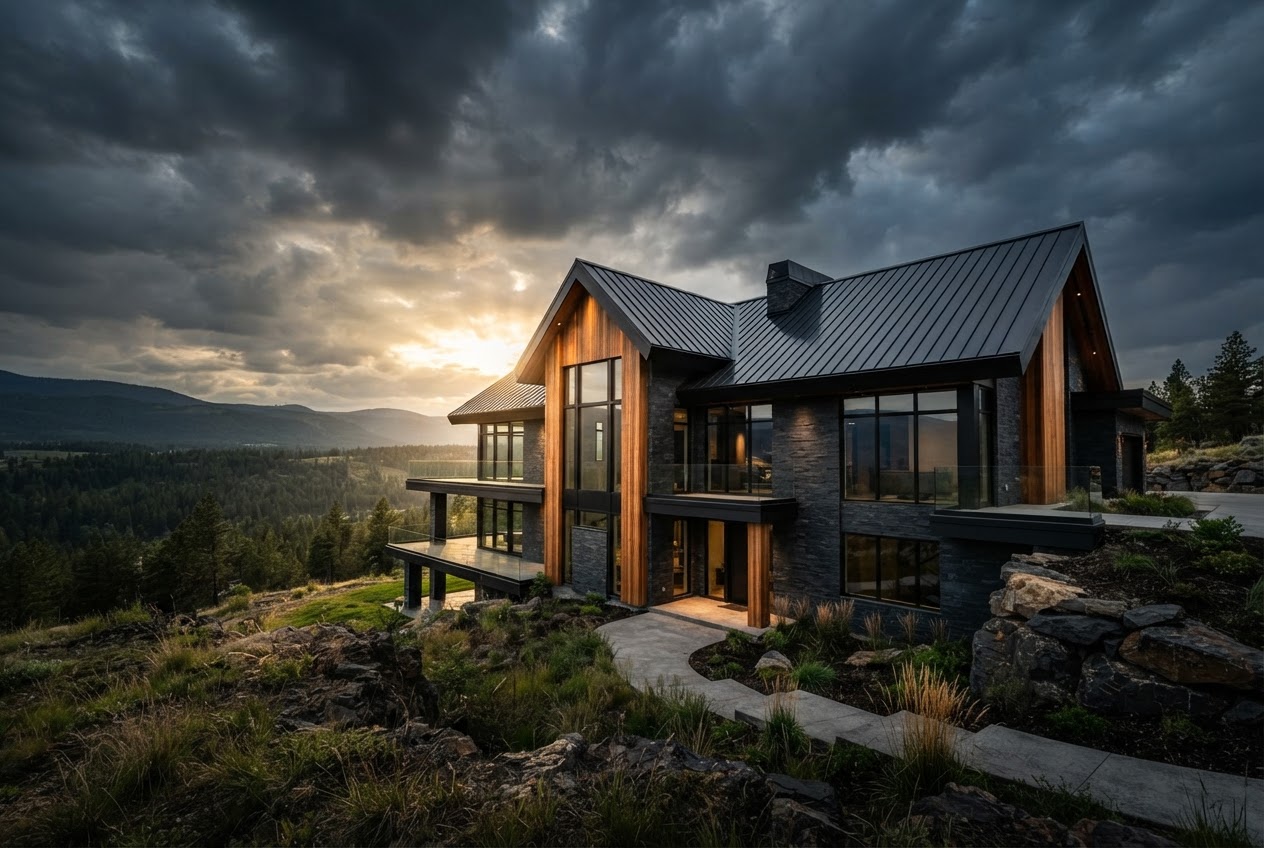 Kingsley Residence — Full Replacement · Zinc Standing Seam