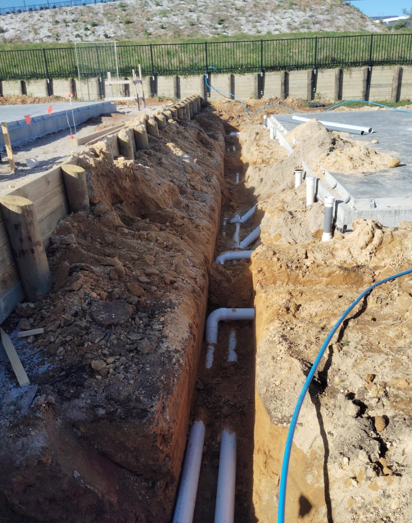 Residential drainlaying for a new build in Tauranga