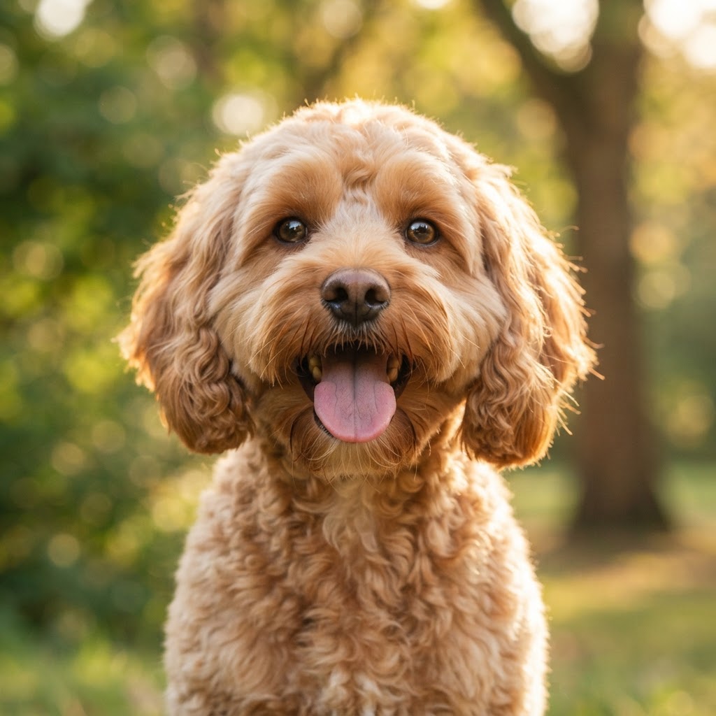 Happy dog portrait