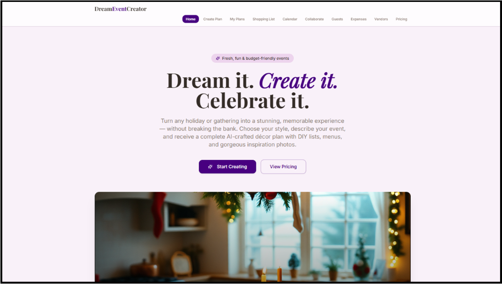 Dream Event Creator