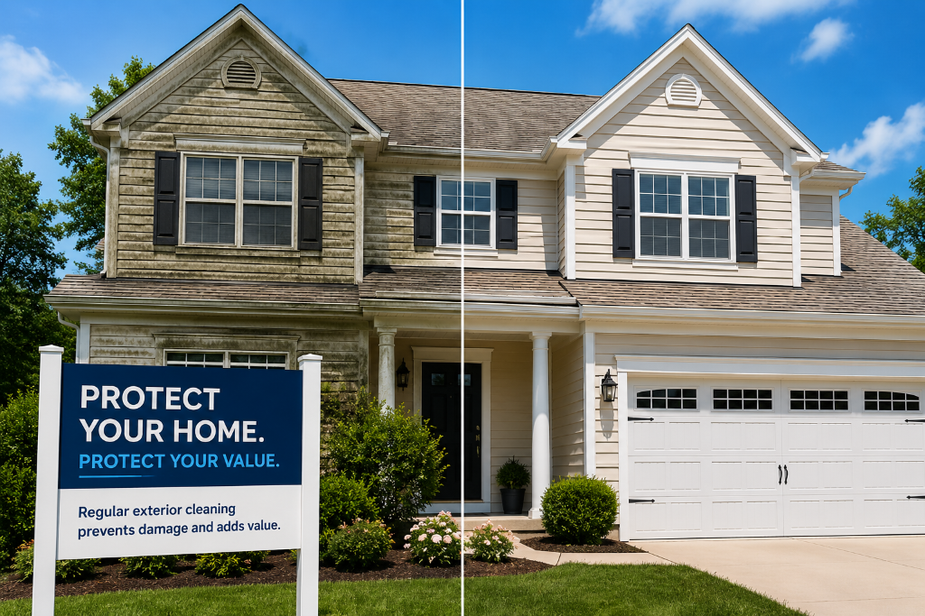 Why Regular Exterior Cleaning Helps Protect Your Home's Value