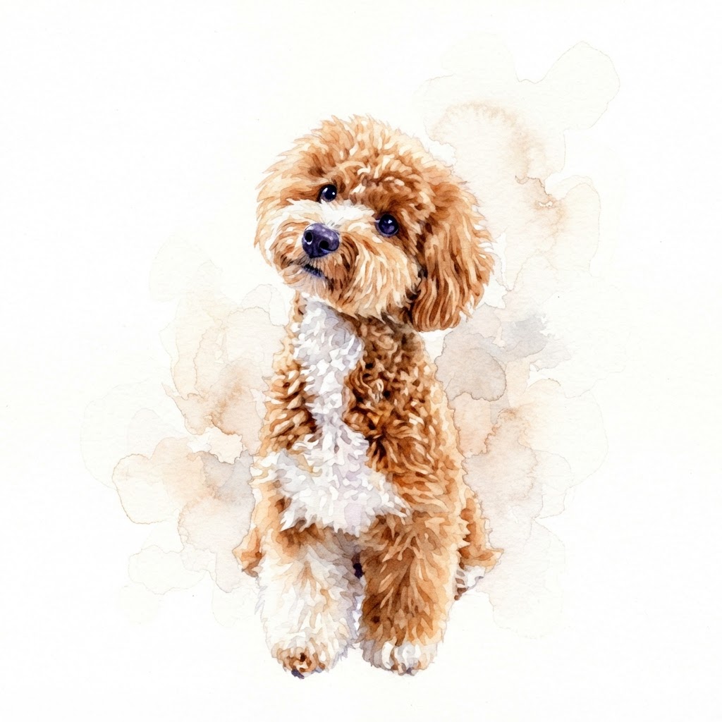 Watercolor pet portrait