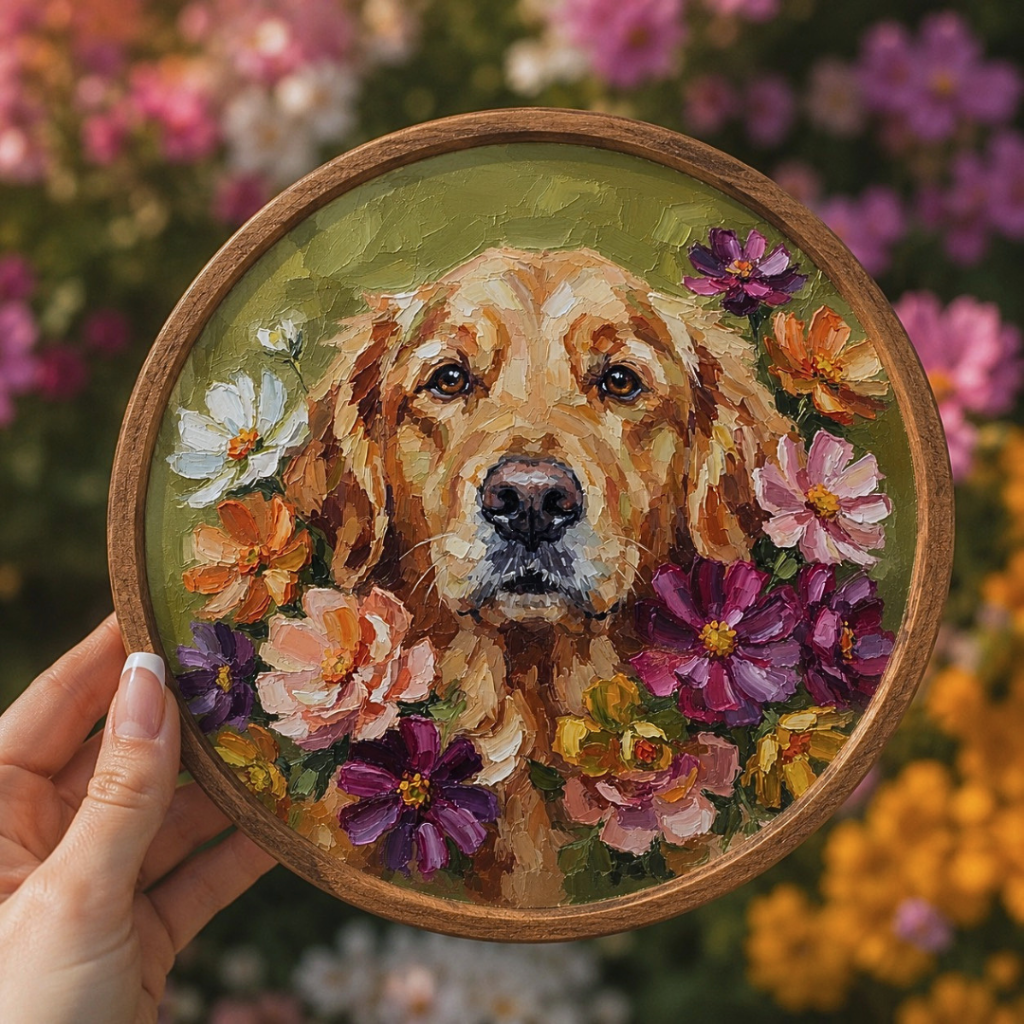 Watercolor pet portrait