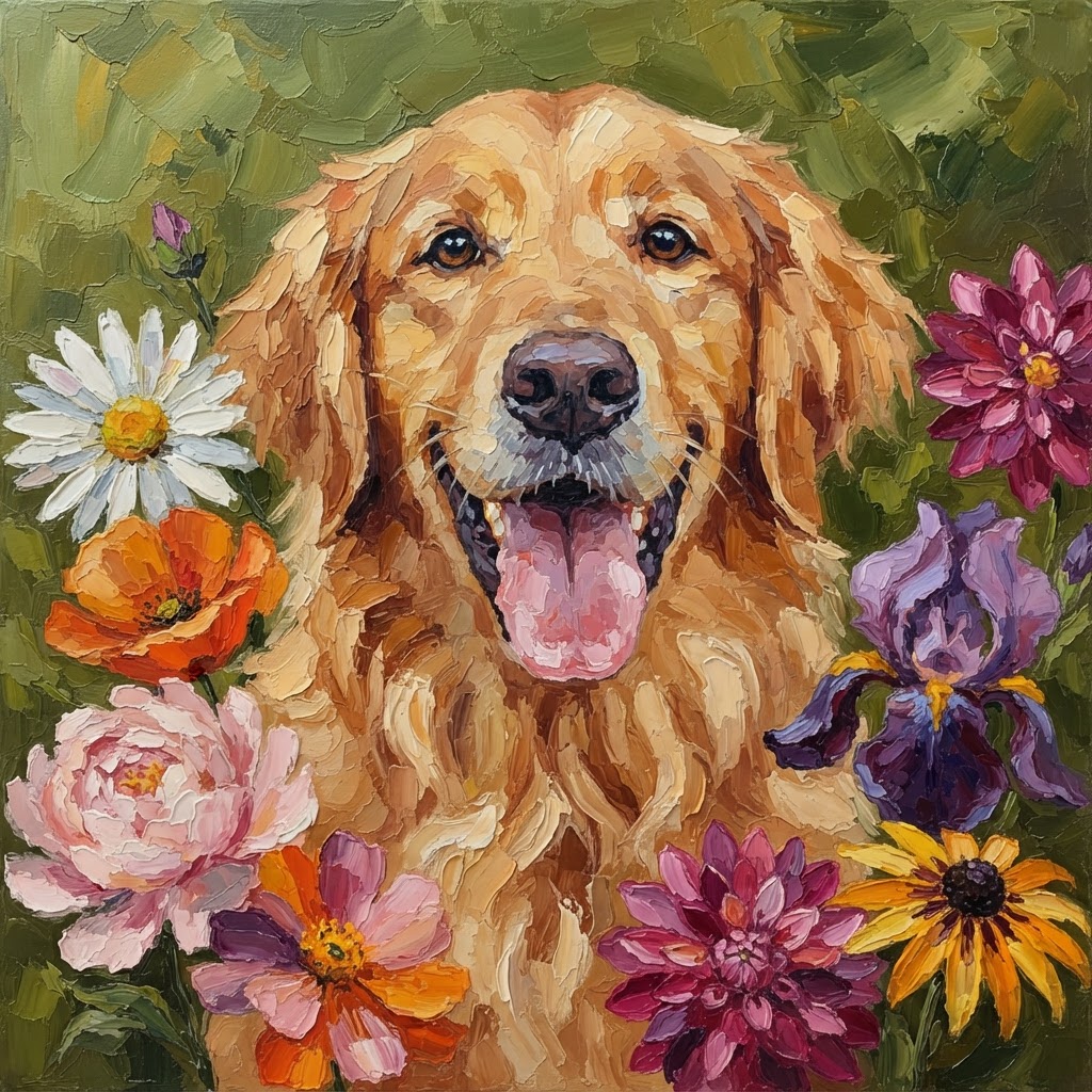 Watercolor pet portrait