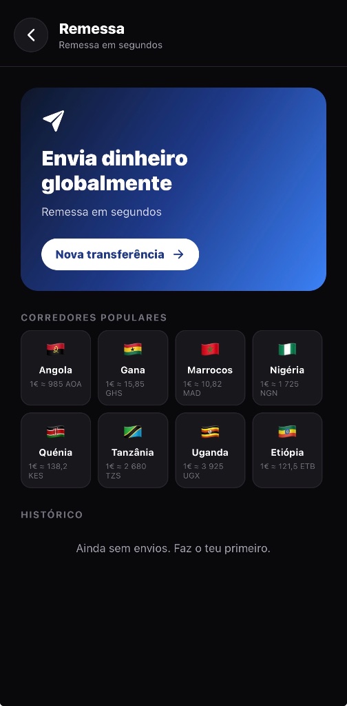 SCREDER App - Remessas para África